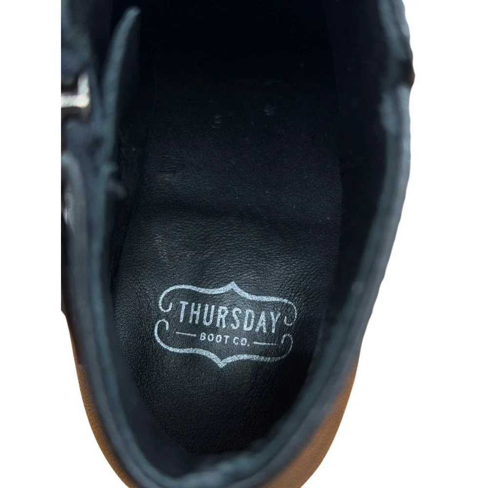Thursday Boot Co Everyday Ankle Boot Women SZ 6.5 Black Office Modern Leather